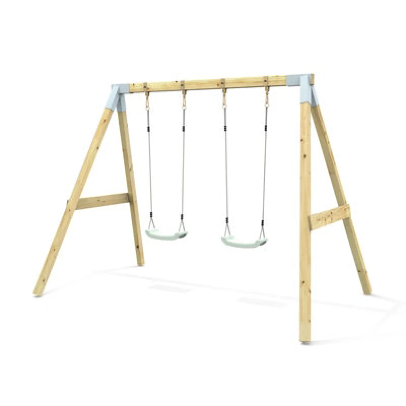 Image of Rebo Premium Double Garden Swing For Kids- Flex Mint Green