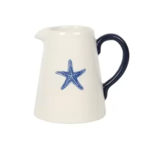 image of 12cm Coastal Charm Starfish Ceramic Flower Jug