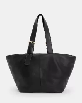 image of AllSaints Aika Leather Tote Bag