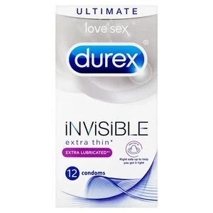 image of Durex Invisible Extra Lubricated 12s