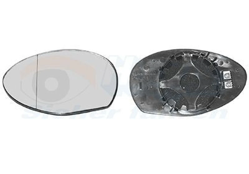 Image of VAN WEZEL Wing mirror glass VAN WEZEL 0147837