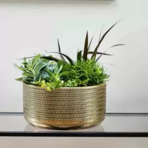 Image of Ivyline Solis Embossed Bowl Gold H15CM D30CM