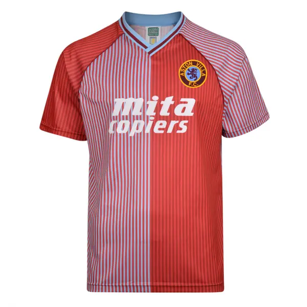 Image of Score Draw Aston Villa 1988 Retro Football Shirt VILLA88HPYSS-M M Mens Sportswear