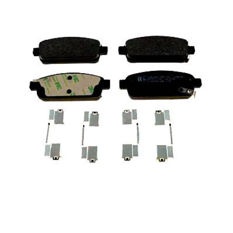 Image of ZIMMERMANN 25096.165.3 Brake pad set Rear Axle, with acoustic wear warning, Photo corresponds to scope of supply Brake Pad Set,disc brake (402)