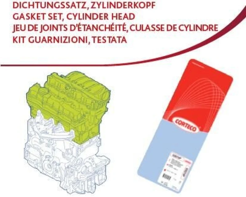 Image of Gasket Set, cylinder head CORTECO 83403549