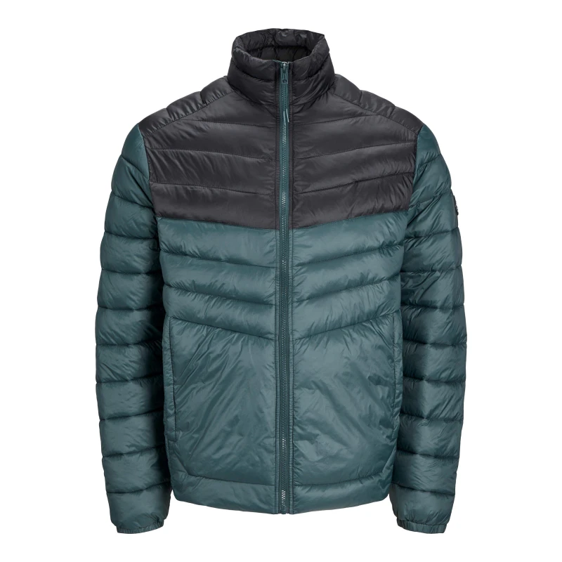 Image of Jack and Jones Mens Junior&Junior Sprint Quilted Medium Puffer Jacket Magical Forest male 2XL