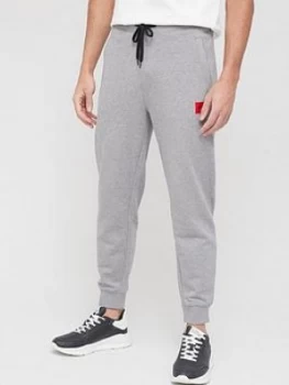Image of Hugo Boss Doak 212 Red Patch Logo Sweatpants Grey Size 2XL Men
