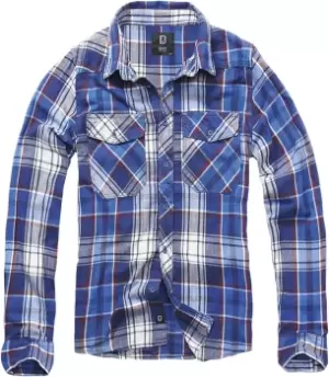 Image of Brandit Checkshirt Longsleeve blue red white