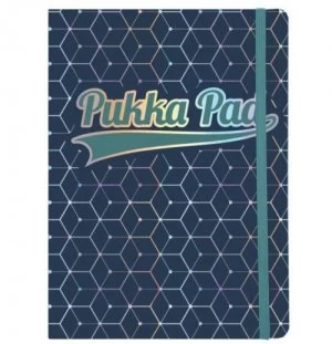 image of Pukka Pad Glee Journal Pad A5 Dark Blue Pack of 3 8685-GLE