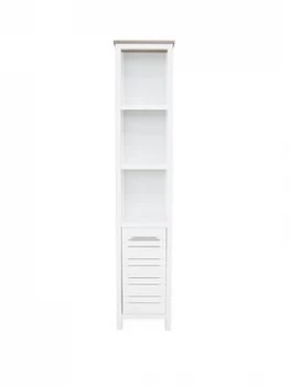 Image of Robert Dyas Alethea Bathroom Tall Boy Oak