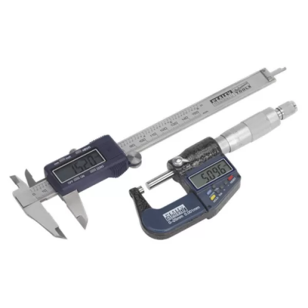 Image of Genuine SEALEY AK9637D Digital Measuring Set 2pc