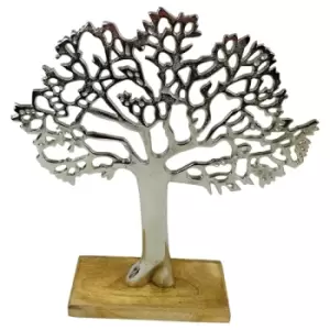 image of Silver Tree Decor Ornament