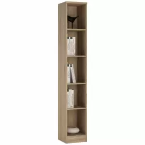 image of 4 You Tall Narrow Bookcase, Oak Effect