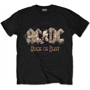 Image of AC/DC - Rock or Bust Mens Medium T-Shirt - Black