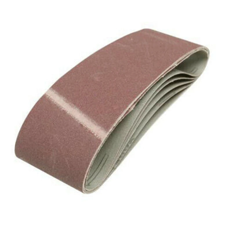 Image of Loops QTY 5 75mm x 533mm Sanding Sheets 40 Grit Sheets Belt Sander Multi