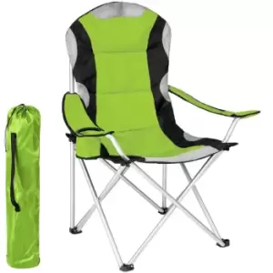 image of Tectake Camping Chair - Padded - Green