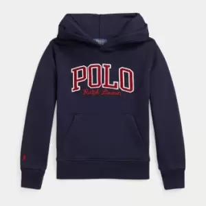 Image of Polo Ralph Lauren Boys' Logo Detail Cotton-Blend Jersey Hoodie - 10-12 Years