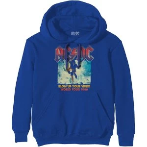 Image of AC/DC - Blow Up Your Video Unisex Large Hoodie - Blue