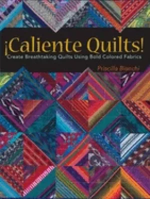 Image of caliente quilts create breathtaking quilts using bold colored fabrics