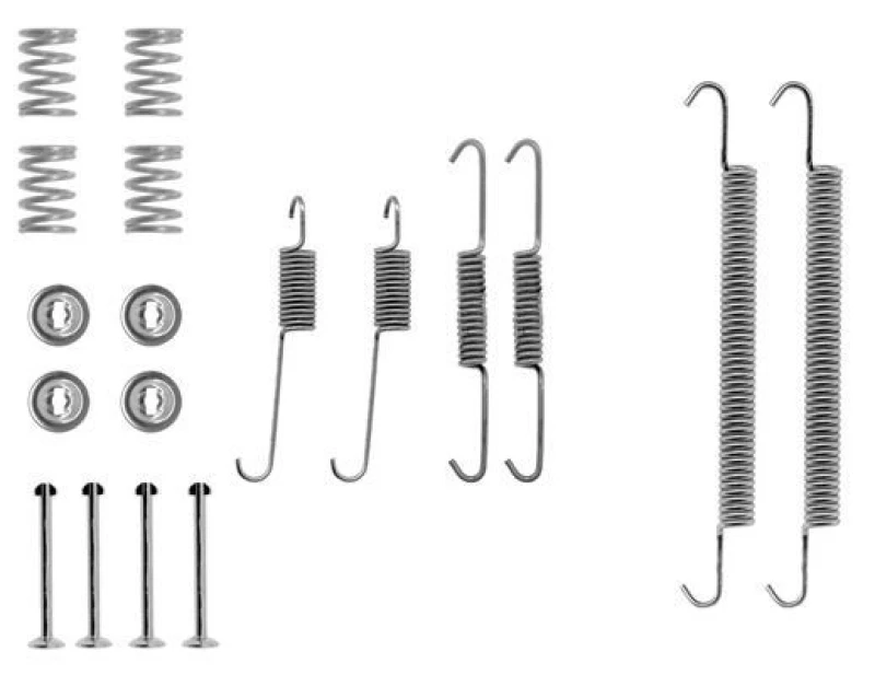 Image of HELLA Brake shoe fitting kit HELLA 8DZ 355 200-441