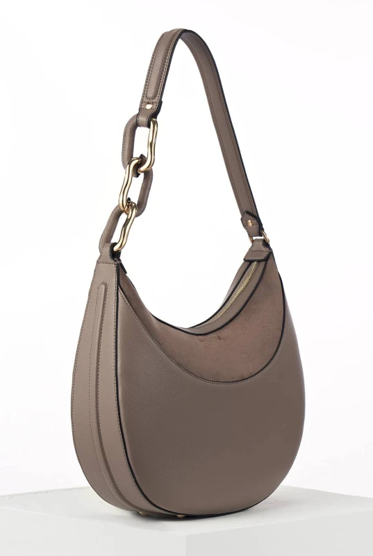 Image of Luella Grey Womens 'Thelma' Scoop Hobo in Taupe Female One Size