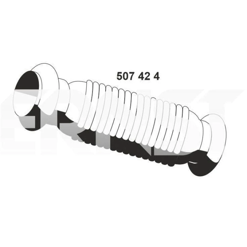 Image of ERNST 507424 Exhaust Pipe Front, Length: 270mm Exhaust Pipe (17)