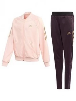 Image of Boys, adidas Girls XFG Tracksuit - Purple, Coral, Size 11-12 Years
