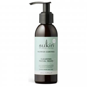 image of Sukin Blemish Control Clearing Facial Wash 125ml