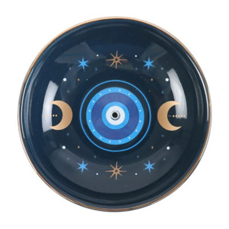 Image of Something Different Something Different All Seeing Eye Incense Holder in Navy Navy One Size Unisex 5063806402657