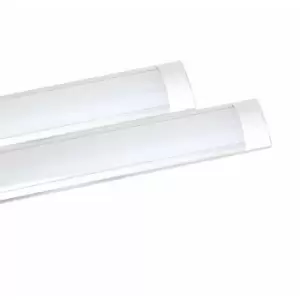 image of 36W Prismatic LED Tube Batten complete fitting 1.2m, 3000 lumens, 6500K (pack of 2 units)