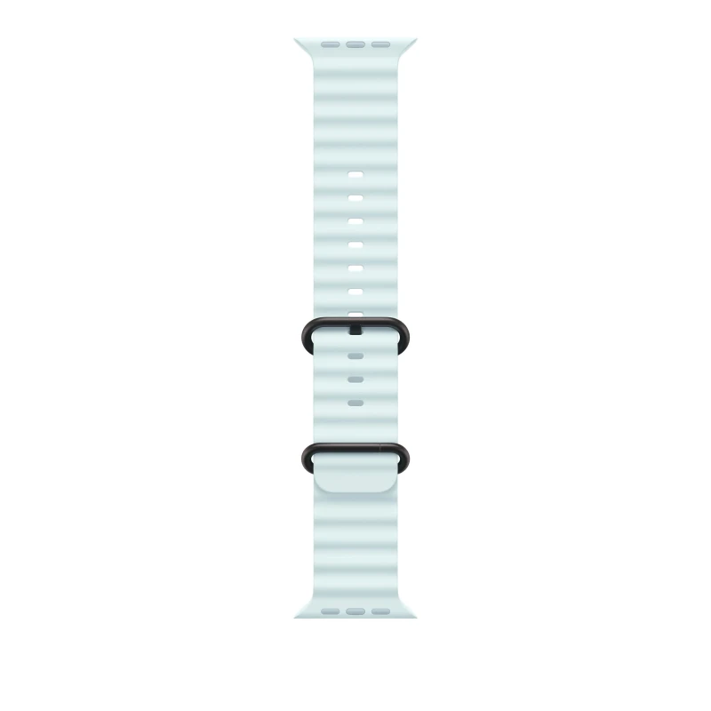 Image of Apple 49mm Ice Blue Ocean Band - Black Titanium Finish MYP83ZM/A