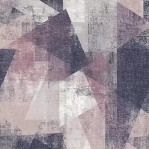 Image of GrandecoLife Perspectives Vincent Pink/Purple Wallpaper