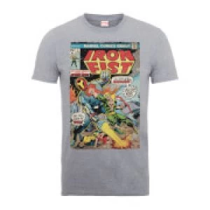 image of Marvel Comics Iron Fist Atomic Man Mens Grey T-Shirt - L