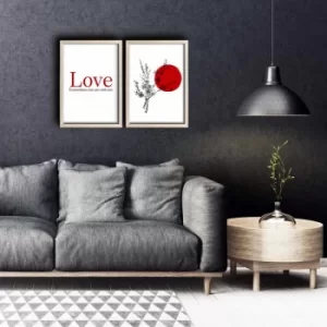 Image of 2PKCT-012 Multicolor Decorative Framed MDF Painting (2 Pieces)
