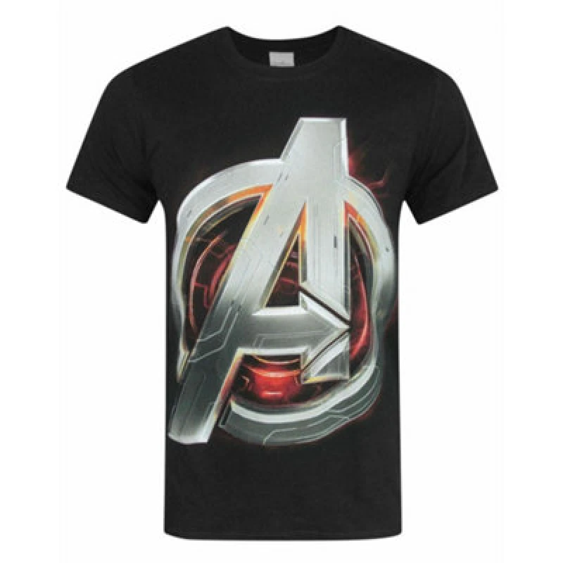 Image of Marvel Short Sleeved T-Shirt (Mens Black)