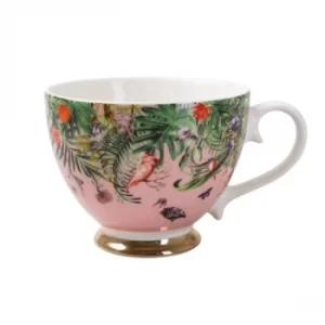 Image of Chinoiserie Footed Mug Pink