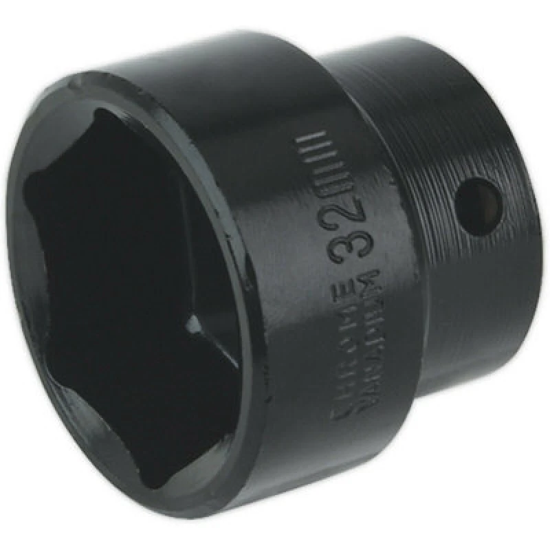Image of Loops 32mm Forged Impact Socket - 1/2 Inch Sq Drive - Chrome-Vanadium Wrench Socket Multi