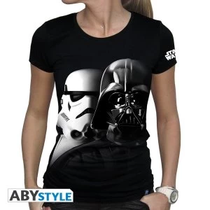 Image of Star Wars - Vador-Troopers Womens Large T-Shirt - Black