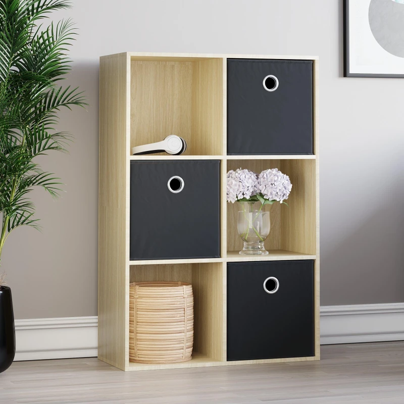 Image of Lassic 2x3 Cube Storage Unit (O) + Set of 3 Storage Cubes Black unisex 2x3