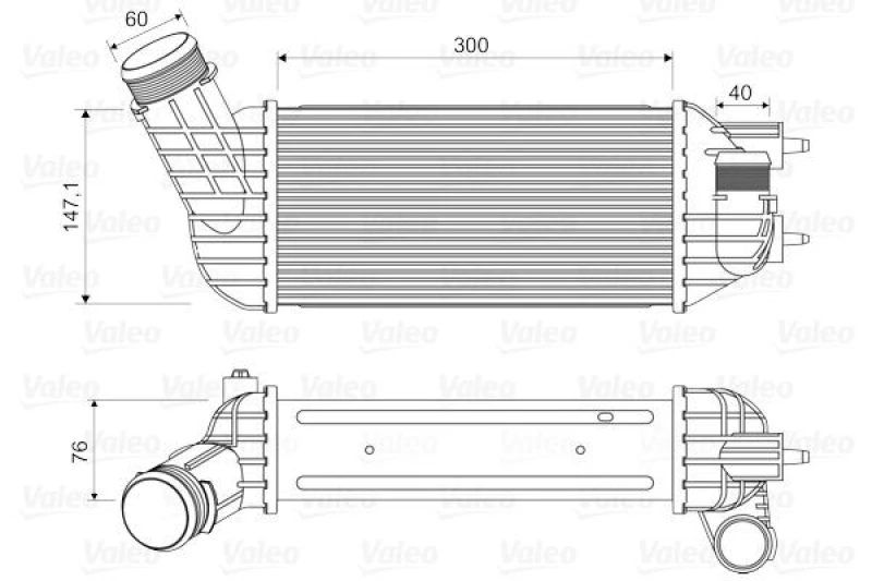 Image of Intercooler VALEO 818652