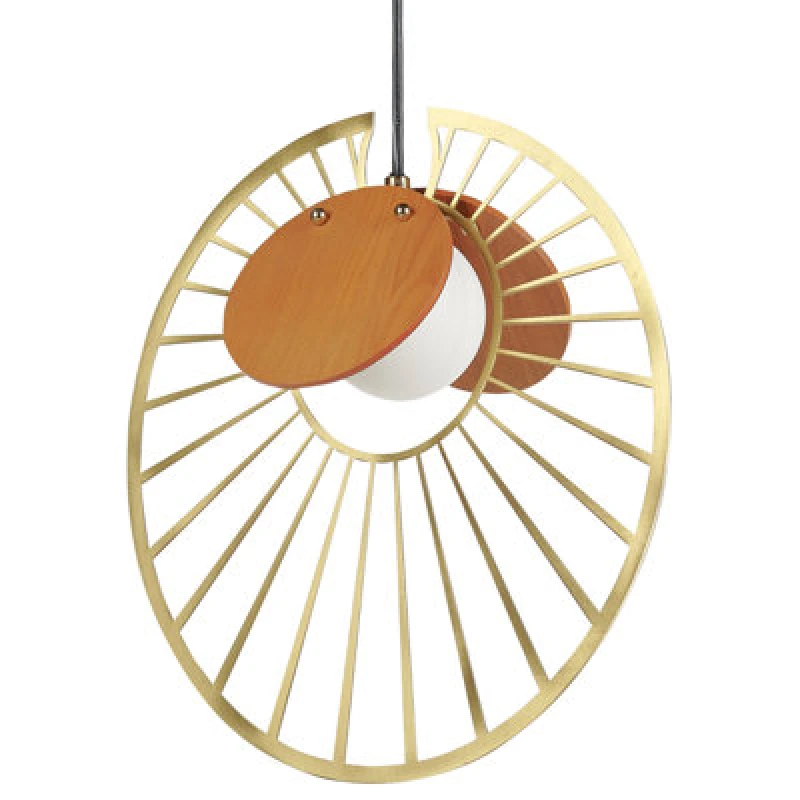 Image of Beliani Pendant Lamp Bargo Metal Gold