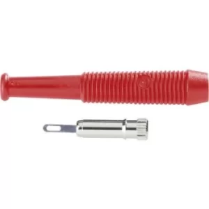 image of SKS Hirschmann MKU 1 Mini jack socket Socket, straight Pin diameter: 2mm Red