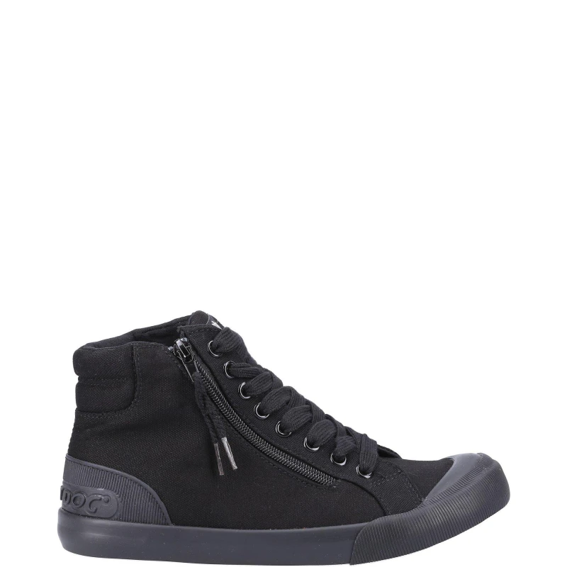 Image of Rocket Dog Jazzin Hi 12A Canvas Shoes Black female 6 (39)