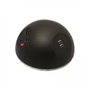 Image of Pluto domed on-surface power module with 2 x UK sockets and 1 x TUF