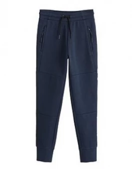Image of Mango Boys Zip Pocket Joggers - Navy, Size 9 Years