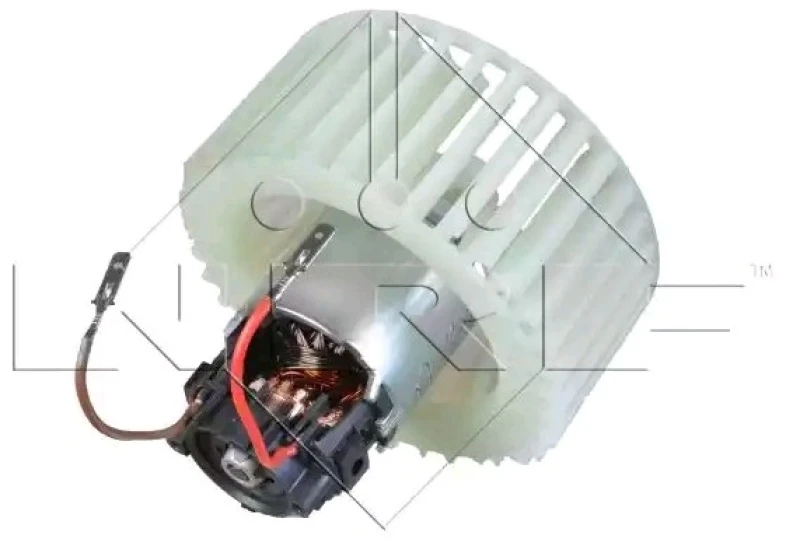 Image of NRF 34023 Blower Motor for left-hand drive vehicles, without integrated regulator Interior Blower (2669)