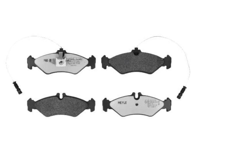 Image of MEYLE 025 216 2117/PD Brake pad set Rear Axle, incl. wear warning contact, MEYLE-PD Quality, with anti-squeak plate Brake Pad Set,disc brake (402)