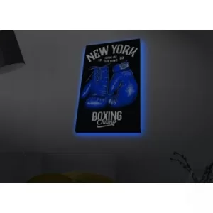 Image of 4570MDACT-081 Multicolor Decorative LED Lighted Canvas Painting