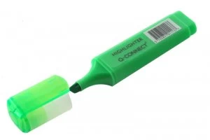 Q Connect Highlighter Green - 10 Pack