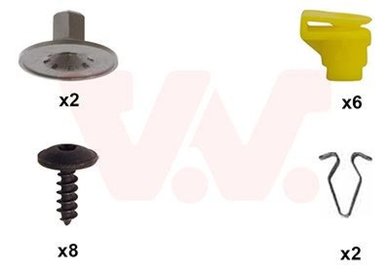 Image of VAN WEZEL Mounting Kit, bumper VAN WEZEL 0335793